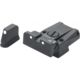 LPA SPR Adjustable White Dot Sight Set For CZ 75/85 Models w/ Dovetail Front Sights, Black, SPR86CZ30