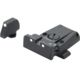 LPA SPR Adjustable White Dot Sight Set For Glock, Black, SPR36GL30