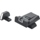 LPA SPR Adjustable White Outline Sight Set For H&amp;K 40 USP, Black, SPR49HK18
