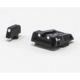 LPA SPS Fully Adjustable White Dot Sight Set For Glock 17-41, Black, SPS16GL30