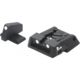 LPA SPS Fully Adjustable White Dot Sight Set For S&W Military and Police M&P, Black, SPS02SW30