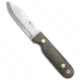 LT Wright Knives Bushcrafter Scandi Fixed Blade Knife, 4.00in, O1, Spear Point Blade, Micarta, Green Handle, Green/Gray, 8.50 inch, BHQ-147312