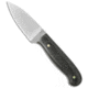 LT Wright Knives Patriot Fixed Blade Knife, 2.50in, A2, Drop Point Blade, Micarta, Black Handle, Black/Gray, 5.75 inch, BHQ-31003