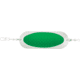 Luhr Jensen 4/0 Jensen Trout &amp; Kokanee Dodger, Chrome / Green Prism-Lite, 5100-040-0152