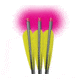 Lumenok 20in Firebolt w/Flat Bolt Ends, 3-Pack, Pink BEXCF3P