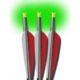 Lumenok Crossbow Bolt Green Barnett Moon 20 in, Black, Pack of 3, BNECC3G