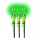 Lumenok Lighted Arrow Nock Gt-Series, Green, 3pk