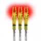 Lumenok Lighted Arrow Nock Signature Series, Red, 3pk