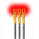 Lumenok Lighted Arrow Nock X-Series, Red, 3pk