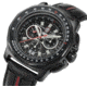 LUMINOX F-22 Raptor Watch w/ Black Buckle, Black/Silver, 44mm A.9278