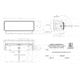 Lumitec Maxillume H60 6000Lumens LED Trunnion Mount Flood Dimming Light w/ White Housing, White, 101334