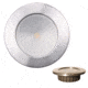 Lunasea Lighting Zero Emi Recessed 3.5in 575 Lumen LED Blue w/Brushed Stainless Steel Bezel Light, 12VDC, Warm White, LLB-46WB-0A-BN