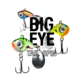 Lunkerhunt Big Eye Tail Spin Jig, Fire Tiger Glow, 1.3in &amp; 1/2 oz, BEJ303