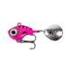 Lunkerhunt Big Eye Tail Spin Jig, Fluorescent Pink Glow, 1in &amp; 1/4 oz, BEJ105