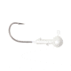 Lunkerhunt Gamefish Ball Head Jig, Gloss White, 1/8 oz, JGFBG101