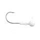 Lunkerhunt Gamefish Ball Head Jig, Matte White, 1/8 oz, JGFBT101