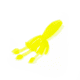 Lunkerhunt Micro Typhon Bait Tube, 10, 1.5in, Chartreuse Glow, MSBTUBE02