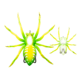 Lunkerhunt Phantom Spider Bait Topwater, 1, 2in, Leaf, SPIDER03