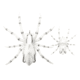 Lunkerhunt Phantom Spider Bait Topwater, 1, 2in, White Wolf, SPIDER06