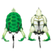 Lunkerhunt Prop Turtle Bait, Shamrock, 3.5in &amp; 3/4 oz, TURTLE01