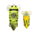 Lunkerhunt Yappa Bug Soft Bait, 1, 2.75in, Firefly, YPAB02