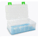 Lure Lock 3 in 1 Deep Box w/Dividers &amp; Ocean Blue Tak Liner, Clear/Green, LL1DWD