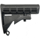 Luth-AR M4 Buttstock w/Rear Sling Swivel and Retro Latch Plate, Black, Carbine, BS-M4-ADP