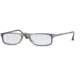 Luxottica Eyeglasses LU3184-M1035-5220 with No Line Progressive Rx Prescription Lenses 52 mm Lens Diameter / Gray Frame
