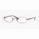 Luxottica LU6549 Progressive Eyeglasses - Brown Demo Lens Frame / 43 mm Prescription Lenses, 3066-4317