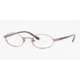 Luxottica LU 6550 Eyeglasses Styles Brown Frame w/Non-Rx 42 mm Diameter Lenses, 3059-4217