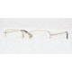 Luxottica LU6557 Progressive Eyeglasses, Gold Frame / 47 mm Prescription Lenses, 3073 4717