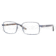 Luxottica LU1378 Progressive Prescription Eyeglasses F194-5317 - Shiny Dark Blue 