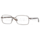 Luxottica LU1378 Progressive Prescription Eyeglasses F230-5517 - Shiny Black Cocoa 