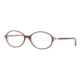 Luxottica LU4334 Single Vision Prescription Eyeglasses C518-5116 - Plum on Pink Frame, Demo Lens Lenses