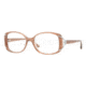 Luxottica LU4337B Progressive Prescription Eyeglasses C513-5216 - Transparent Brown Frame