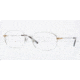 Luxottica LU6563 Single Vision Prescription Eyeglasses 3062-5417 - Silver Frame