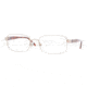 Luxottica Titanium LC 1408T Eyeglasses Styles Gold White Frame w/Non-Rx 53 mm Diameter Lenses, 4098-5319