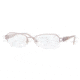 Luxottica Titanium Eyeglasses LC1413T with No-Line Progressive Rx Prescription Lenses, Select Frame Color / Lens Diameter Pink Frame / 51 mm Prescription Lenses
