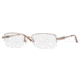 Luxottica Titanium LC1422T Progressive Eyeglasses, Light Copper Demo Lens Frame / 51 mm Prescription Lenses, 4030-5118