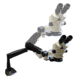 LW Scientific Z4 Trinocular Stereo Zoom Microscope on Pnuematic Arm, CREAM Z4M-BZM7-PA77