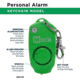 Mace Personal Alarm Keychain, Green, 80735