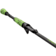 Lew’s MACH 2 Casting Rod, 6ft 8in 1-PC IM8 Graphite Rod, Medium  w/ Moderate-Fast, Stainless Steel Guides, Split-Grip Handle, Winn Dri-Tac Ultra Grips, Green/Black, M2TWJBRG2