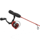 Lew’s MACH Smash Ice Spinning Reel and Rod Combo, 24in 1-PC Rod, Ultra-Light  Fast IM6 Rod, SZ 75 Reel, 5.1-1 Ratio, Interchangeable Retrieve, Red/Black, S7524UL