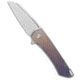 Machinewise MachineWise Mojave Flipper Knife Titanium Rainbow Stars Ti 3.50" S90V, Pink/Gray/Yellow/Blue, CPM S90V, adult, BHQ-235891