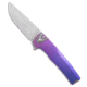 Machinewise MachineWise Sonora Button Lock Knife Blurple Sunray Ti 3.38" SW S90V, Blue/Purple, CPM S90V, adult, BHQ-235931