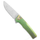 Machinewise MachineWise Sonora Button Lock Knife Green Smooth Ti 3.38" SW S90V, Green, CPM S90V, adult, BHQ-235997