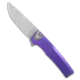 Machinewise MachineWise Sonora Button Lock Knife Purple Fine Step Ti 3.38" SW S90V, Purple, CPM S90V, adult, BHQ-235964