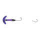 Mack's Lure Wally Pop Crawler Series Spinner, 2 Hooks Size 2, Leader 72 in, Purple Scale Smile Blade, Vivid Purple/Black, 63063