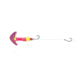 Mack's Lure Wally Pop Crawler Series Spinner, 2 Hooks Size 2, Leader 72 in, Hot Pink Sparkle Smile Blade, Pink/Yellow, 63050