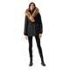 Mackage Akiva Waterproof Down Coat w/ Fur Hood, Black / Natural Fur, Large, Akiva-R-Black-L